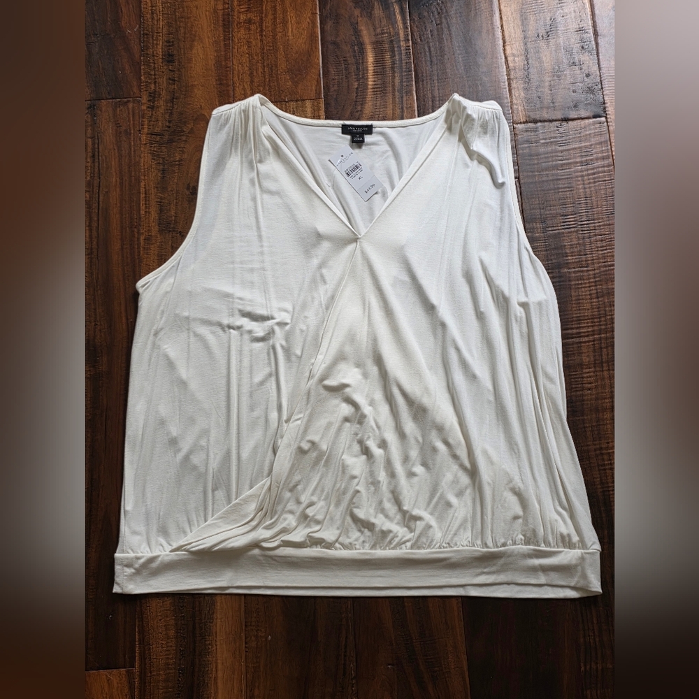 White Sleeveless Top